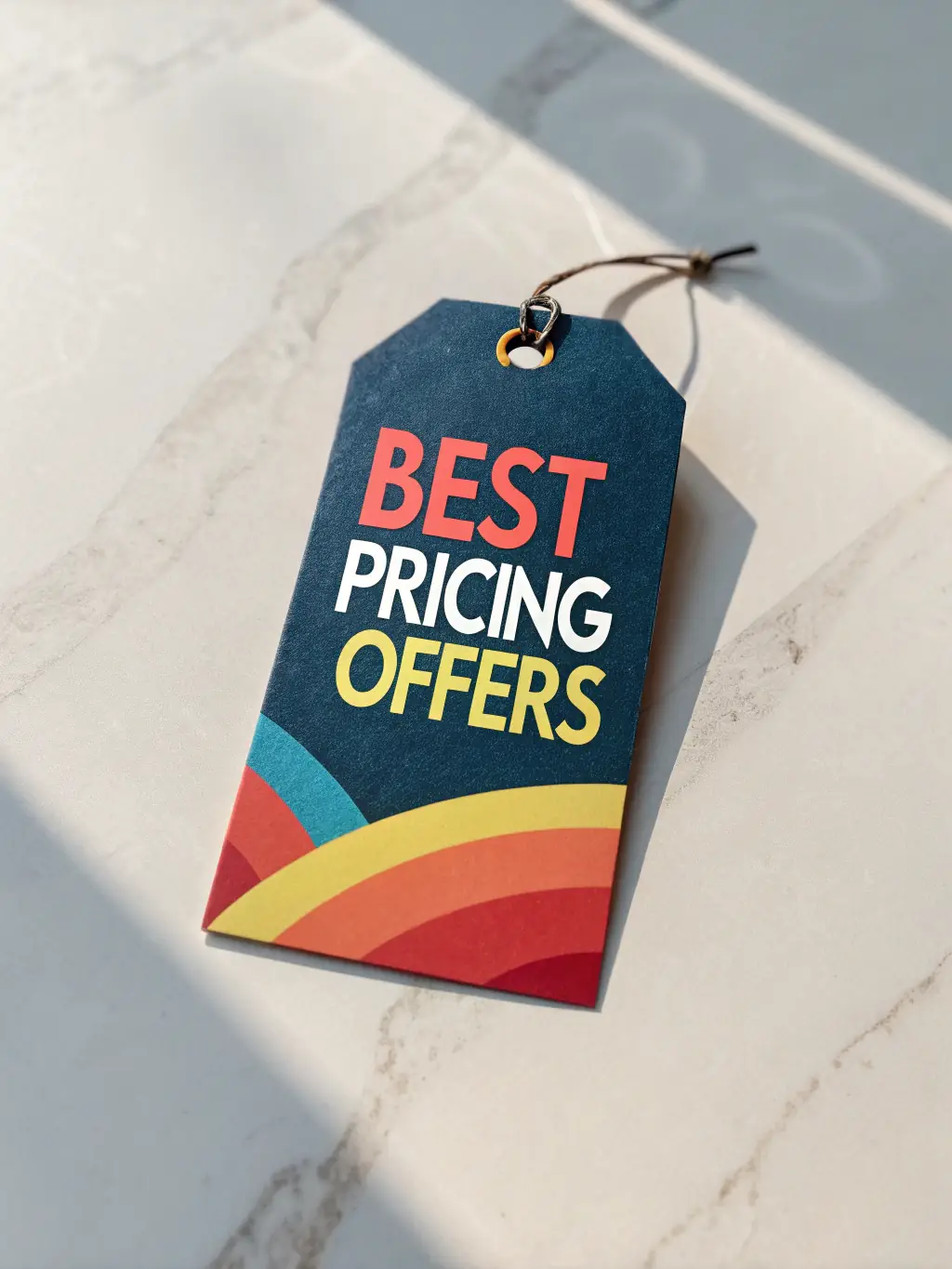 A graphic showing a price tag with a checkmark, indicating affordable pricing for vacation rentals.